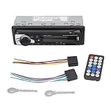 ASHATA カーラジオ、マルチメディアCDカーステレオBluetoothオーディオおよびハンズフリー通話、音声ブロードキャスト、デュアルBTプレーヤー、AI音声制御、MP3 / USB、FMラジオ、サポートレコードオーディオ