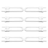 Lautechco 5個/ロット 耐久性のある調整可能なプラスチック製のロック赤ちゃんの安全ロックをスライディングキャビネット食器棚のドアをU字型