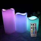 Kangkang@ 3Pc Candle Wireless Remote Control Candle velas Operated LED Flameless Candles Bougie Ligh