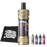 【nano】Aspire Magnum Nano Pod Kit｜アスパイア マグナム ナノ｜大容量1800mAh 6mlタンク搭載｜オートドロー｜FlavorKitchenオリジナルミニポーチ付属｜電子タバコ VAPE ベイプ 本体 スターターキット (Gold & E-Falcon)