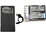 WELLSKY D-Li90 D-Li90P 互換バッテリー 1個 + K-BC90PJ / D-BC177 / D-BC90P [超軽量] USB Type C 互換充電器 バッテリーチャージャー 1個 [ 2点セット ] 純正品と同じよう使用可能 残量表示可能 ペンタックス