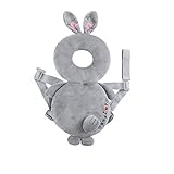 Ymgot 赤ちゃん 頭 保護枕 ヘッド ガード ヘルメット セーフティー リュック クッション 転倒防止 (ウサギ)