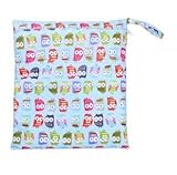 Baby Waterproof Washable Reusable Wet and Dry Cloth Diaper Bag (Owl Print) by DD-life