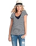 Seraphine セラフィン マタニティトップ Funmi スパークルストライプナーシングマタニティトップ サイズXS ネイビー/アイボリー 授乳対応