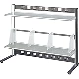 ●コクヨ デスクシェルフ＜ＲＥＳＰＡＣＥ−Ｆ＞　可動式仕切板４枚付き・棚２段　シルバー EAS-DSF8004NC ●お得な5パックセット