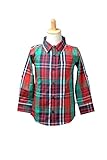 ラゲッドバッツ　RuggedButts 　シャツ　チェック　前あき　ボタン　男の子　USA　RuffleButtsの弟ブランド (ケネディチェック, 3T) [並行輸入品]