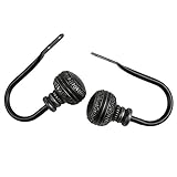 High Quality Ornament Curtain Holdback Pair, Black