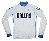 NBA Dallas Mavericksメンズ長袖サイクリングジャージー L ホワイト