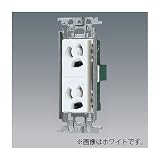 パナソニック 埋込抜け止め接地ダブルコンセント 金属取付枠付 15A 125V ベージュ WTF11623FK