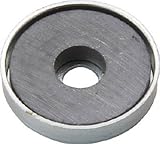 TRUSCO キャップ付フェライト磁石 外径46mmX厚み4.7mm 1個入り TFC46RA1P