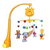 Baby Nursery Mobiles Cribおもちゃ – invench安全で動物ベッドベル音楽サウンド回転幼児幼児のおもちゃ