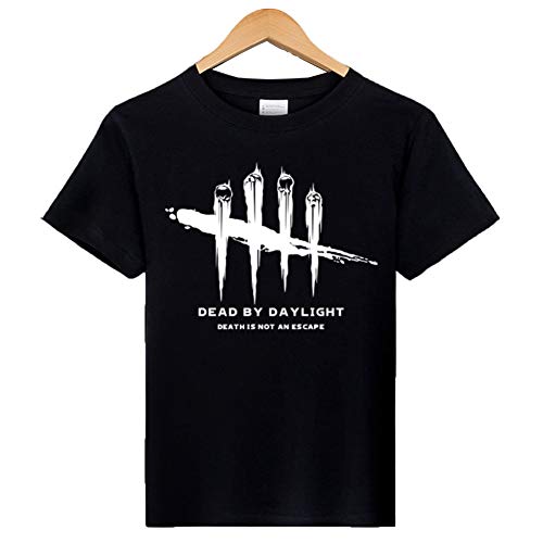 Dead by Daylight プリントロゴ 半袖 tシャツ サバゲー ゆったり 綿 大きいサイズ 黒(Small)