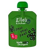 Ella's Kitchen Peas Peas Peas from 4 Months 70g (Pack of 2) - エラのキッチンエンドウエンドウ豆4ヶ月70グラムから (Ella's Kit