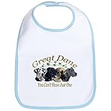 CafePress Great Dane Can't Have Just On Bib - Standard Sky Blue by CafePress