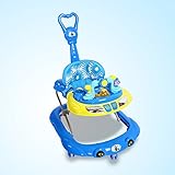 DULPLAY 式 歩行器 ベビー,音楽と 6-18 ヶ月 ロール オーバーを防ぐため ハンド プッシュ 安全 1 ベビーシンプルウォーカー ブ 椅子の立ち上がり- 34x24x29inch