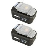 KINGMAX マキタ 互換バッテリー 18v 6.0Ah BL1860B対応 10C高出力・長寿命セル採用 多重保護回路搭載 DC18RF急速充電対応 高負荷作業対応 国内正規品 DIY・建築・園芸用 保護カバー付き KBP1860D (2個セット)