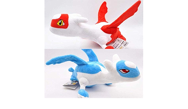 Amazon Co Jp ポケモンアニメポケットモンスターオメガルビーアルファサファイアxy動物ラティアスラティオスぬいぐるみぬいぐるみぬいぐるみ30cm 2pcsホリデーギフト家の装飾 ホーム キッチン