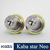 2個同一KabaStarNeoシリンダー MIWA LIXタイプ 6150 キー10本付属　玄関 鍵 交換 取替え カバスターネオ Kaba Star Neo 6150 美和ロック LIX TE0 防