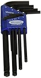 SnapOn 13609 JH Williams Metric Long Ball End Hex Key Set, 9 Piece by Snap-on