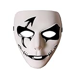 mazimark --ファッションハロウィンヒップホップゴーストダンスJabbawockeezマスク面パーティーマスク