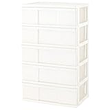 ワイド チェスト タンス 収納ケース 引き出し 5段 白 マシュマロホワイト 日本製 MJ-W5-1AWH