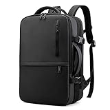 リュック ビジネスリュック バックパック メンズリュックサック 防水 5層式収納 大容量 4way USB充電ポート マチ拡張 15.6イン