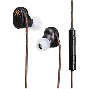 水月雨(MOONDROP) 竹 – CHU (マイク付き) カナル型イヤホン 再生周波数帯域10~35,000Hz 3.5mm接続 清泉 - Spring Tips付属 ブラック M