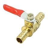 uxcell オスーオス 10mm ダブル　方向　真鍮　ガス　ボール　バルブ　スレッド　　プラスチック