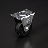 e-kanamono 固定型単輪キャスター ストップ無 75mm