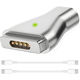 Xiatiaosann USB C to Magnetic 2 充電アダプター、Type-C to Safe 2 T-Head T-Tip PD 100W 急速充電アダプター for Mac Book Air/Pro 11インチ & 13インチ、Type-C Male to Male ケーブル付属（2012-2015年以降対応）