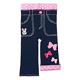 ミキハウス(mikihouse) おしりにモチーフ☆プッチー＆うさこ☆ぽかぽか素材のスパッツ 100cm ピンク（08）