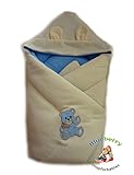 BlueberryShop Hooded Thermo Terry Swaddle Wrap Blanket Sleeping Bag for Newborn, baby shower GIFT 10