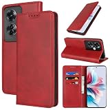 OPPO Reno11 A ケース オッポ リノ11A 手帳型 OPPO Reno11 A A401OP カバー OPPO Reno11 A 手帳型ケース OPPO Reno 11A 手帳ケース OPPO Reno11 A case zouzt 合成皮革 財布型 カード収納 内蔵マグネット 横置きスタンド機能 二つ折り 手作り 大人っぽい 落ち着くデザイン 5色 レッド