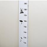 formemoryベビーGrowth Chart Hanging定規部屋装飾壁の装飾取り外し可能なキャンバスLarge高さ測定テープ木製フレームforベビー乳児幼児子供用大人用Nursery