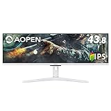 AOPEN ウルトラワイドモニター 43XV1CPwmiiphx 43.8インチ 120Hz 1ms VA フルHD PS4 FPS向き HDMI×2 DisplayPort AMD FreeSync Premium HDR 400 3年保証 高さ調整 高さ調節 上下調整 ピボット機能 縦横回転 スイベル機能 左右角度