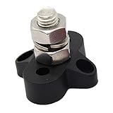 F Fityle 端子台スタッド　高強度　耐久性　DC 48V 　高品質　ブラック　M10　