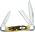 Md Stockman CV Amber Bone Knife 079