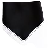 Infabe 三角巾 シンプル カフェ エプロン レース付け【全12色】