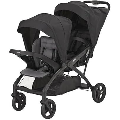 スマイビー TWIN-C ベビーカー グレー Amazon | JTC BABY スマイビー TWIN-C 二人乗りベビーカー 双子用 背面