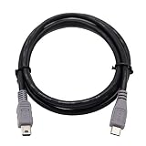 ViViSunUSB OTG ケーブル（Micro USB-B to USB mini-B）オスtoオスタイプ Micro-B to Mini-B OTG機能対応 高速データ伝送 (0.5ｍ)