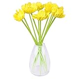 10個ホームのためのリアルタッチラテックス人工ポピーの花ウェディングパーティの装飾の配置（黄色）