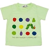 2017年 夏物 はらぺこあおむし 天竺 フルーツドット柄 半袖Ｔシャツ THE WORLD OF ERIC CARLE グリーン◇95cm