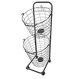 ランドリーボックス ランドリーラック 2段 スリム 洗濯かご 脱衣かご ランドリーバスケットワゴン2段 Le coeur(ル・クール) カラー3色 (グレー2段)