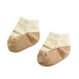 オーガニックコットン　くつソックス:まるでくつを履いたような足元に!