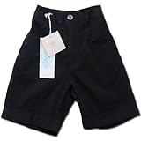 ミニマスター 裾折デザインのフォーマルショートパンツ（濠Du) ブルーストライプ 85cm