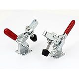 uxcell　固定治具 トグルクランプ　シルバートン　U字型バー　ストレート　2個入り