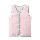 PANCY 子供服 秋冬 防寒ベスト 袖なしジャケット 無地 男の子 女の子 多色(100cm,ピンク)