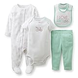 Carter's （カーターズ） :: ロンパース カバーオール テイクミーホーム ギフトセット :: 4-Piece Take-Me-Home Set :: 3M (55-61cm) :: 55-6