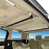 auto spec 車用ハンガーバー マルチグリップバー 83cm~156cm 伸縮自在 衣類ハンガー 車内用 引き込み式 収納 ハンガー ブラック