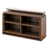 クロシオ 万能カスタム書棚 幅90cm 9018用 上置きユニット ブラウン